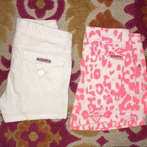 (2) pairs girls Hudson shorts size 12